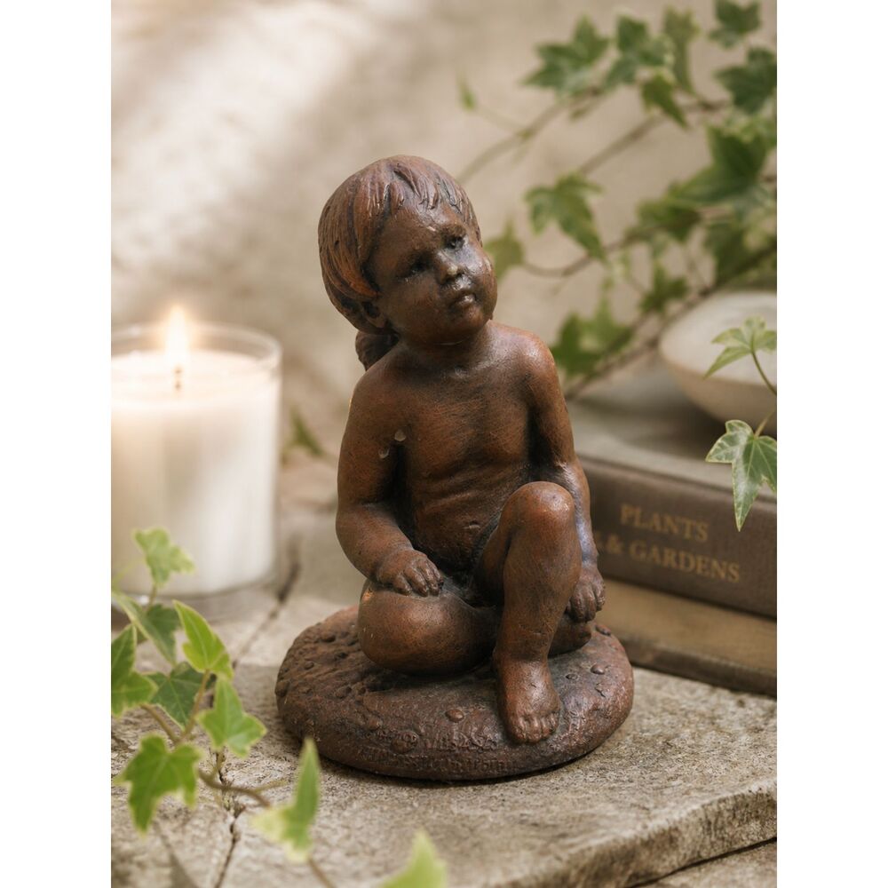 Vintage HEMPIRE Studio Cherub Angel Sculpture 1993 Resin Statue Child Figurine